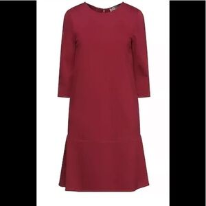 TWINSET Midi dress sz. 4 dark red NWT Viscose